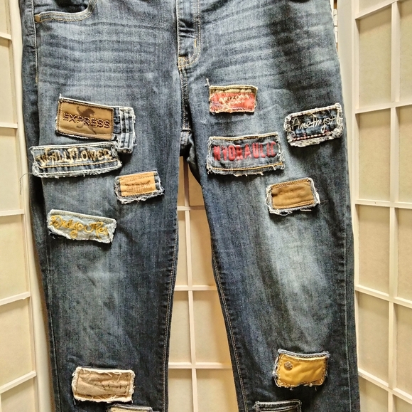 Denim Upcycled Tag Jeans - Picture 3 of 14